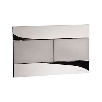 Façade avant seule tertio chromée brillant/chromé mat pour bâti avec réservoir|Presto-PSR18623