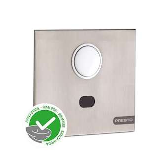 Robinet chasse en traversée de cloison P7300XL N, inox, 4l-6l, WC sans bride|Presto-PSR55436SB
