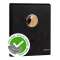 Robinet de chasse encastré P7100XL N, noir, secteur, 4l-6l, pour WC sans bride