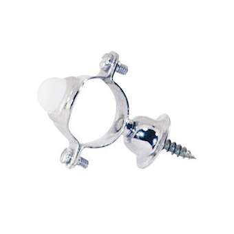 Collier de fixation avec butoir caoutchouc et rosace pour tube 28mm pour P1000|Presto-PSR47007