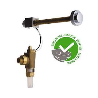 Kit TC chasse prêt à poser P1000XL pour WC sans bride pour cloison de 15 à 200mm|Presto-PSR14260SB