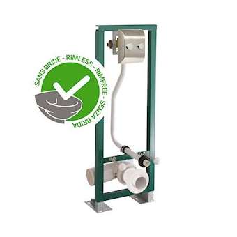 Bâti chasse P1000XL DVA pour paroi coupe feu, adapté aux WC sans bride|Presto-PSR18508SB