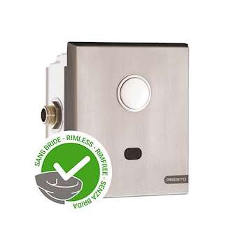 Robinet de chasse encastré P7100XL N, inox, secteur, 4l-6l, pour WC sans bride|Presto-PSR55432SB