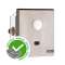 Robinet de chasse encastré P7100XL N, inox, secteur, 4l-6l, pour WC sans bride