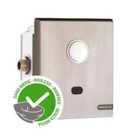 Robinet de chasse encastré P7100XL N, inox, secteur, 4l-6l, pour WC sans bride|Presto-PSR55432SB