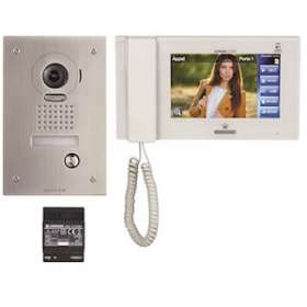 Kit vidéo enc.: 1 platine jpdvf 1 moniteur jp4med & 1 alimentation ps2420d|Aiphone-AIPJPS4AEDF