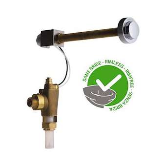 Kit TC chasse prêt à poser P1000XL pour WC sans bride, cloison de 200 à 300mm|Presto-PSR14261SB