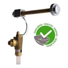 Kit TC chasse prêt à poser P1000XL pour WC sans bride, cloison de 200 à 300mm|Presto-PSR14261SB
