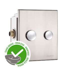 Robinet de chasse encastré à double volume P1000XL E DVA pour cuvette sans bride|Presto-PSR14300SB