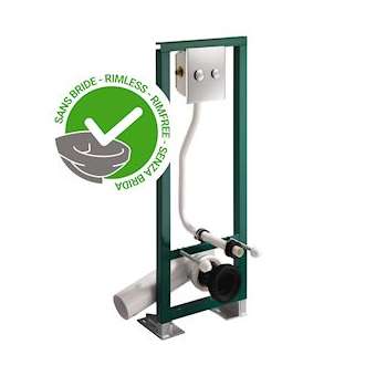 Bâti-support P1000XL A DVA double volume ajustable pour WC sans bride|Presto-PSR18461SB