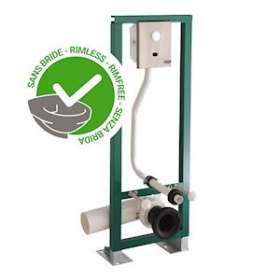 Bâti-support de chasse électronique P7100XL N pour cuvette sans bride|Presto-PSR18493SB