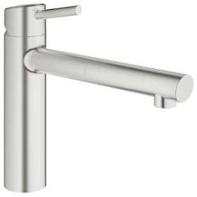 Mitigeur monocommande Evier Concetto Supersteel|Grohe-GO231129DC1