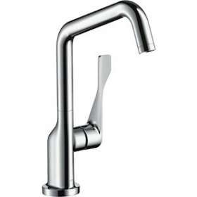 Mitigeur cuisine aspect acier inox|Hansgrohe-HA339850800