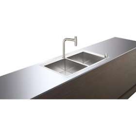 C71-F765-10 Ensemble évier/mitigeur combiné 370/370 avec sBox aspect acier inox|Hansgrohe-HA343203800