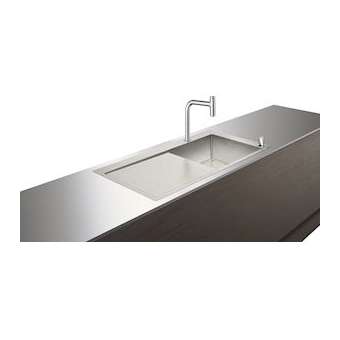 C71-F450-07 Ens évier/mit 450, av égouttoir, mit Select 200 2 trous av sBox chr|Hansgrohe-HA343205000