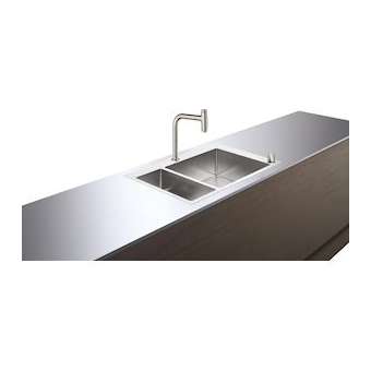 C71-F655-09 Ensemble évier/mitigeur combiné 180/450 av sBox aspect acier inox|Hansgrohe-HA343206800