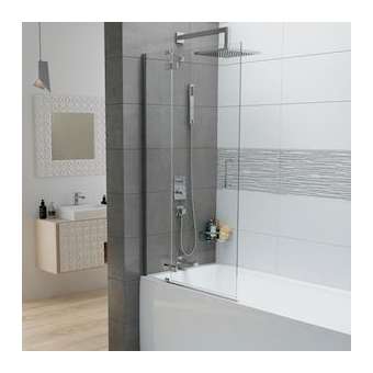 PARE-BAIN FRISBEE 1 FIXE + 1 MOBILE 1506 X 880/900 VT ARGT BRIL|Leda-LD1L13FR8B200133