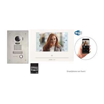 Kit vidéo platine encastrée avec moniteur écran 7' avec module wifi intégré|Aiphone-AIPJOS1FW