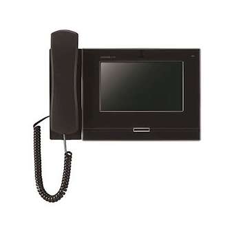 Moniteur noir vidéo ip / sip écran tactile 7' avec combiné|Aiphone-AIPIXMV7HB