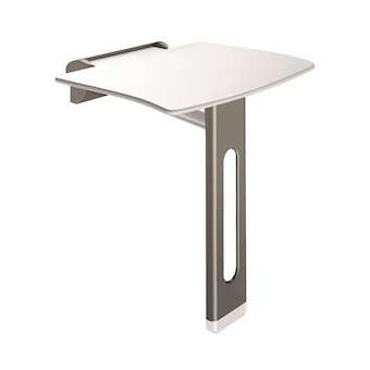 Siège dche rabat. amov. av pied Be-Line anthracite métallisé|Delabie-DL5511930C