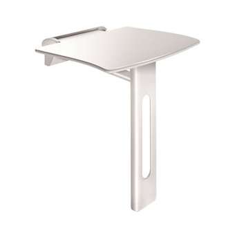 Siège de douche rabattable amovible avec pied Be-Line blanc|Delabie-DL5511930W