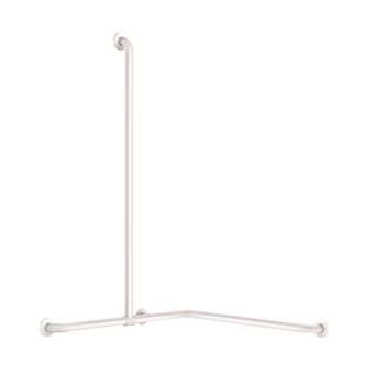 Barre de douche + barre verticale Basic D32 époxy blanc|Delabie-DL535481W