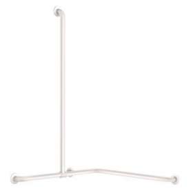 Barre de douche + barre verticale Basic D32 époxy blanc|Delabie-DL535481W