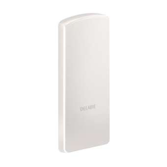Cache fix. Be-Line blanc ac plaque (pr barre 511960-511964)|Delabie-DL5511950FW
