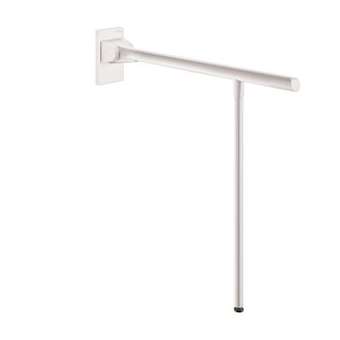 Barre rabattable Be-Line ac béquille D42 L.650 alu blanc|Delabie-DL5511962W