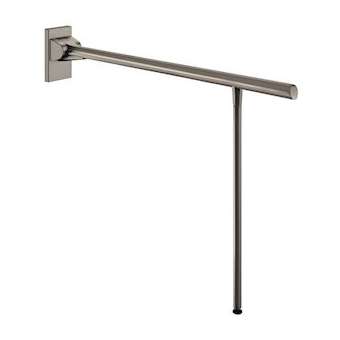 Barre rabattable Be-Line ac béquille D42 L.850 alu anthracite|Delabie-DL5511963C