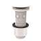 Bonde universelle lavabo digiclic ou fixe, clapet ABS blanc, h100 mm, recoupable