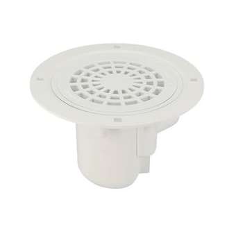 Siphon s/horizontale 50 sol plast.grille pvc|Nicoll-NCLSITARH