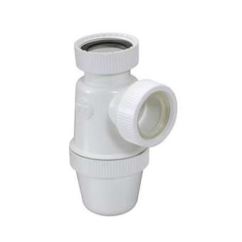 Siphon lavabo a ecrous verti.d.32 pvc-c blanc|Nicoll-NCL1YFECB