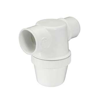 Siphon lavabo a coller horiz.d.40 pvc-c blanc|Nicoll-NCL1YH1CB