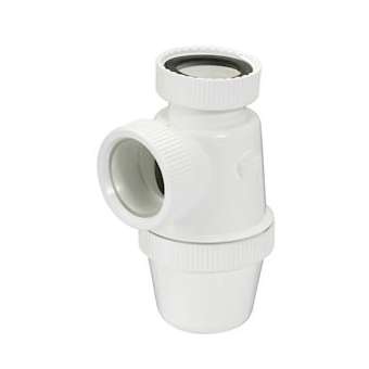 Siphon lavabo a ecrous verti.d.40 pvc-c blanc|Nicoll-NCL1YHECB