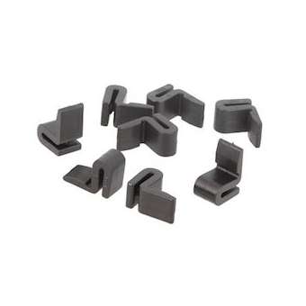 Ensemble de 8 clips noirs p/grille rever can.|Nicoll-NCLKITCGSICANR