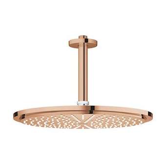 Ensemble douche tête bras plafonnier 142 mm Rainshower Cosmo 310 Warm Sunset|Grohe-GO226067DA0