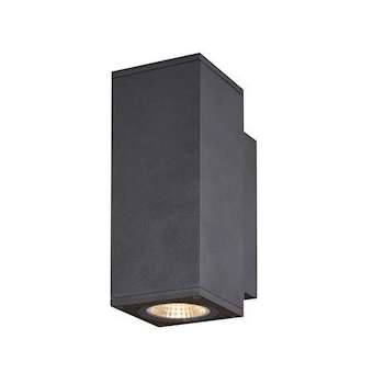 ENOLA, applique ext, carré, S, anthracite, LED, 7W, 3000K/4000K, IP65, up/down|SLV-DC51003418