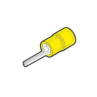 Cosse préisolée à embout rond jaune (4 à 6 mm²) - L 12 mm|Cembre-CMBGF-P12