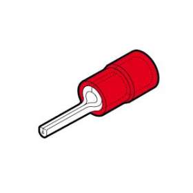 Cosse préisolée à embout rond rouge (0,25 à 1,5 mm²) - L 10 mm|Cembre-CMBRF-P10