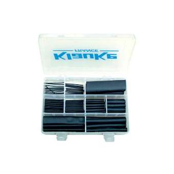 Boite d'assortiment de 9 tailles de gaine thermorétractable PLF100 noire|Klauke-KKETHERMOBOX