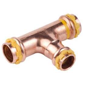 VSH SudoPress Cuivre Gaz Té réduit FFF 22x18x22|Aalberts Integrated Piping Systems BV-IPH6674349