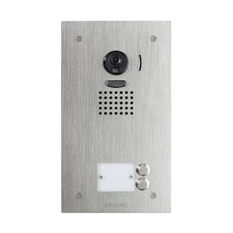 Platine vidéo 2 boutons encastrée façade inox pour moniteurs jo1md|Aiphone-AIPJO2DVF