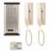 Portier audio encastré, 2 combinés extensibles à trois (vp001 + 2 vck + 1 alim.)