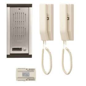Portier audio encastré, 2 combinés extensibles à trois (vp001 + 2 vck + 1 alim.)|Aiphone-AIPKA3