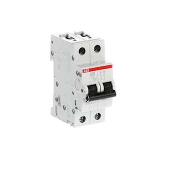 S200 Disjoncteur modulaire- 2P - 25A courbe B - 6000A/10kA (2 modules)-peignable|ABB-ABB352215