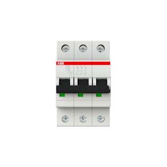 S200 Disjoncteur modulaire- 3P - 40A courbe C - 6000A/10kA (3 modules)-peignable|ABB-ABB352342
