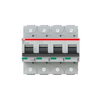 Disjoncteur S804N 4P 100A Courbe C Raccordement à vis - 36KA (6Modules)|ABB-ABB740446