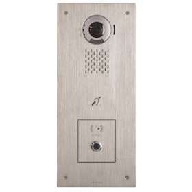 Plat. v. enc. 1bp ss contact ip/sip,inox,access,pictos,s. vocale,boucle magnét|Aiphone-AIPIXDVFLSENS