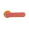 Poignée Pistolet Rouge/Jaune 145mm pour Axe 12mm|ABB-ABB912437
